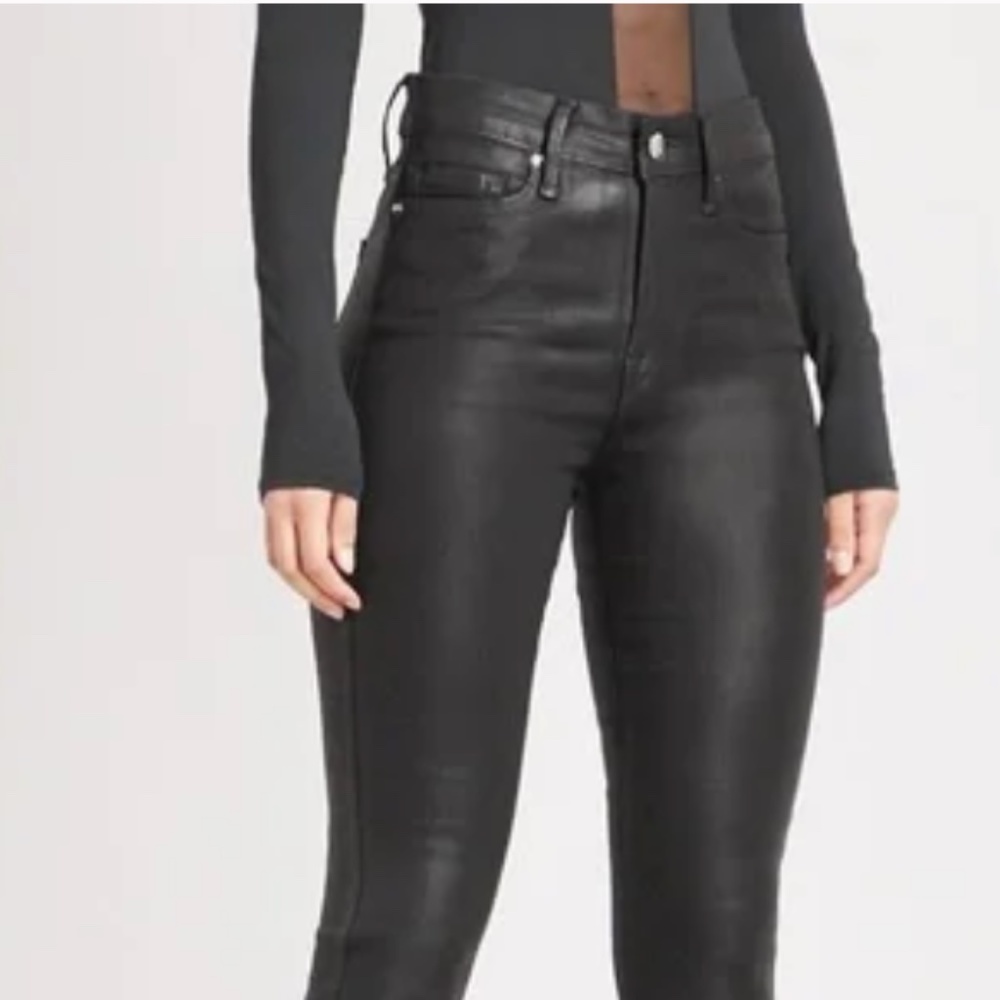 GoldSign Real Leather Skinny Pants